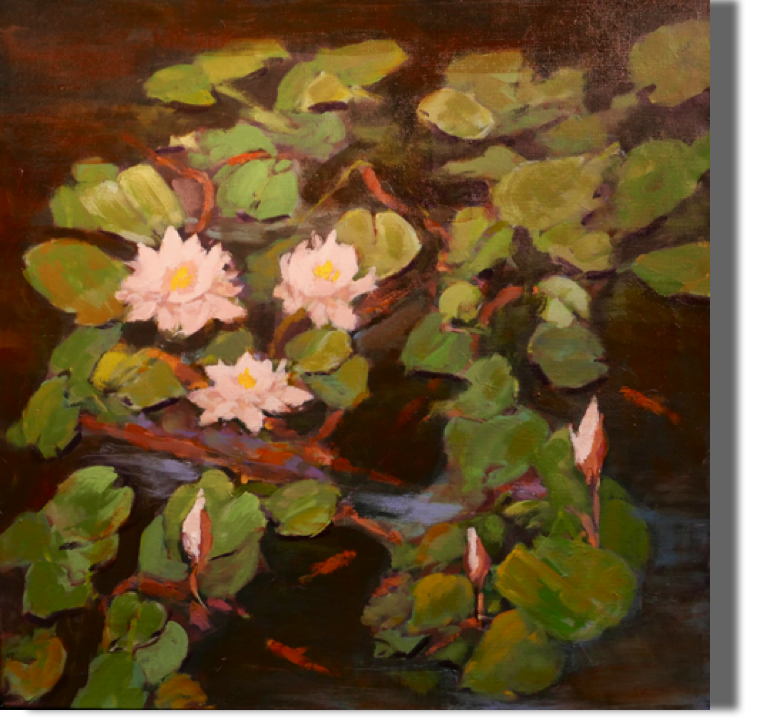 Water Lilies with Koi - 20x20 - $650
Ames Pond, Stonington