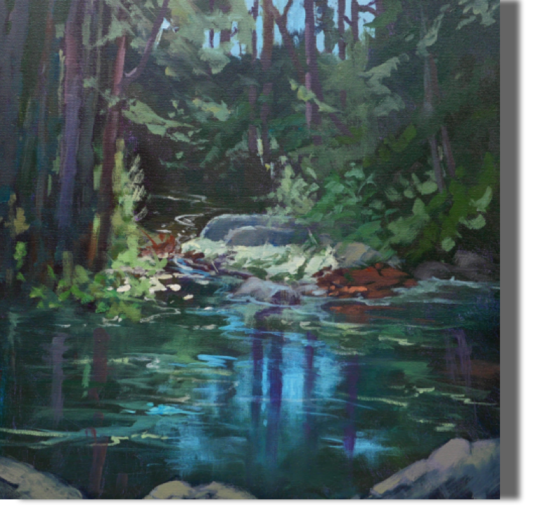 Light in the Forest - 20x20 - Sold