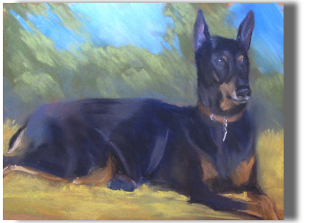 Dog Portrait Example
Pastel