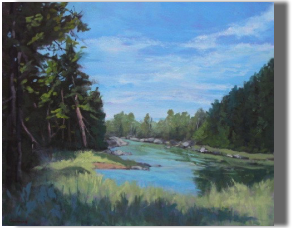 Bend in the River - 20x24
