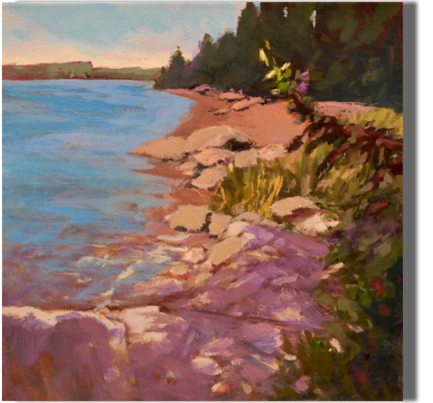Sunlight and Shadow
12x12 - $300
Kennebec River