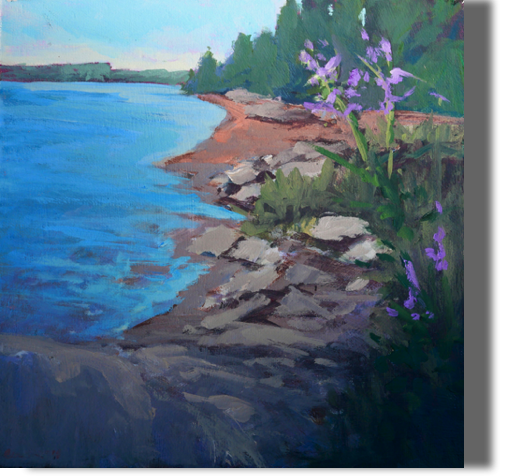 Sunlight & Shadow - 12x12 - $800
Back River, Boothbay