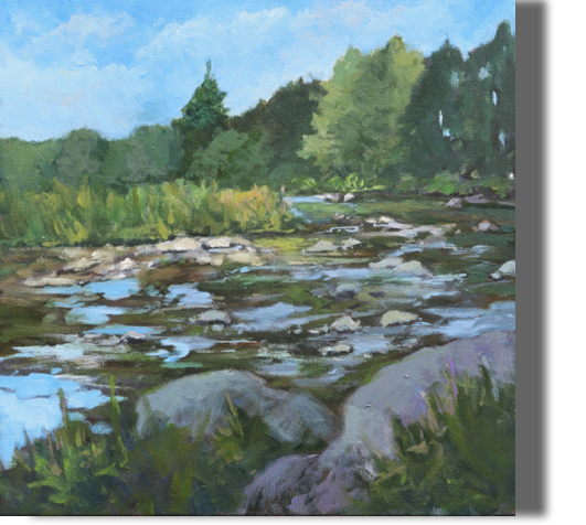 Stepping Stones - 12x12 - $$800
Sheepscot River, Whitefield