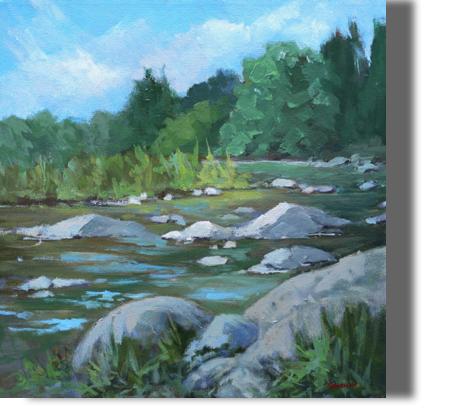 Stepping Stones - 16x16
$500 - Sheepscot River
Whitefield